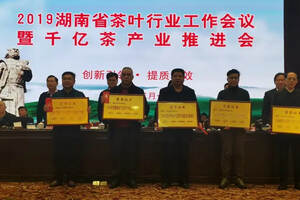湖南省集中表彰2018湖南省千亿茶产业建设先进单位、先进工作者