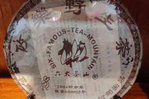 六大茶山2004年攸乐野生茶，野生茶料制作，肥壮厚实