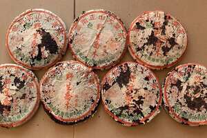 04年海湾野生乔木青饼，400克大饼型，采用明前早春