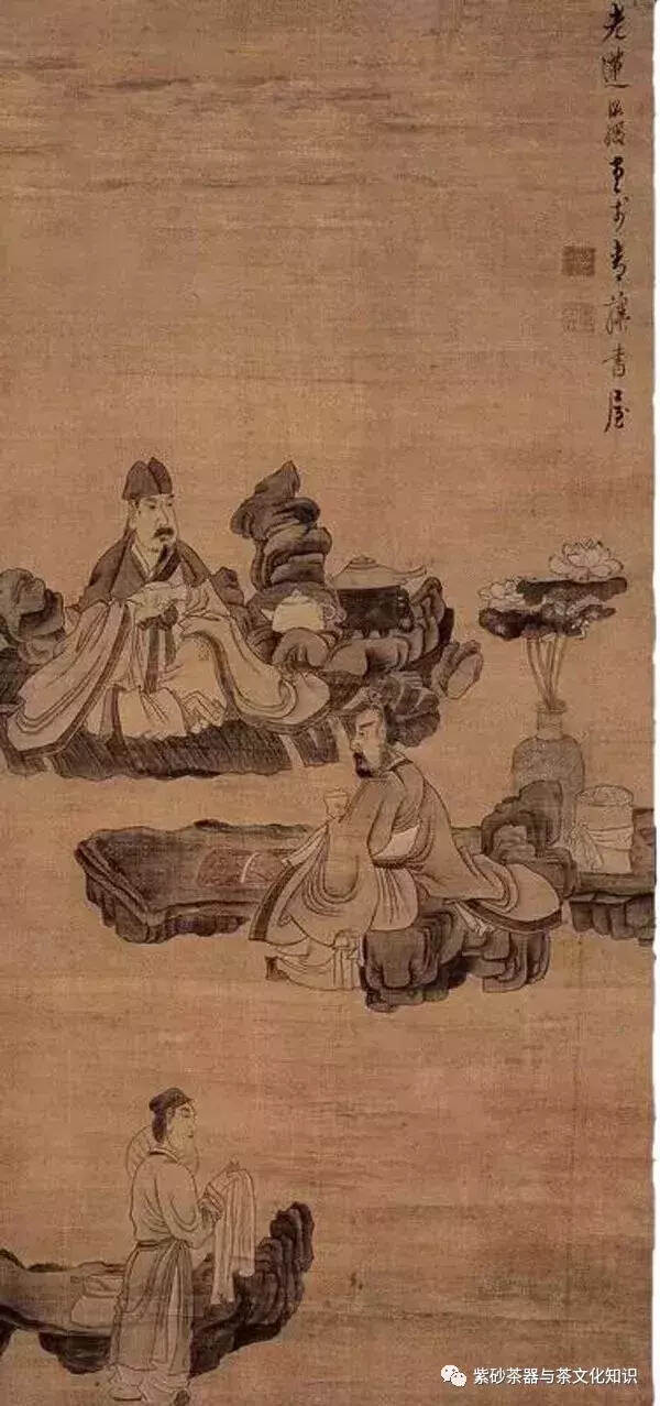 茶入画，画释茶