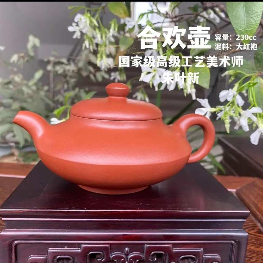 合欢壶 朱叶新 大红袍泥 230cc