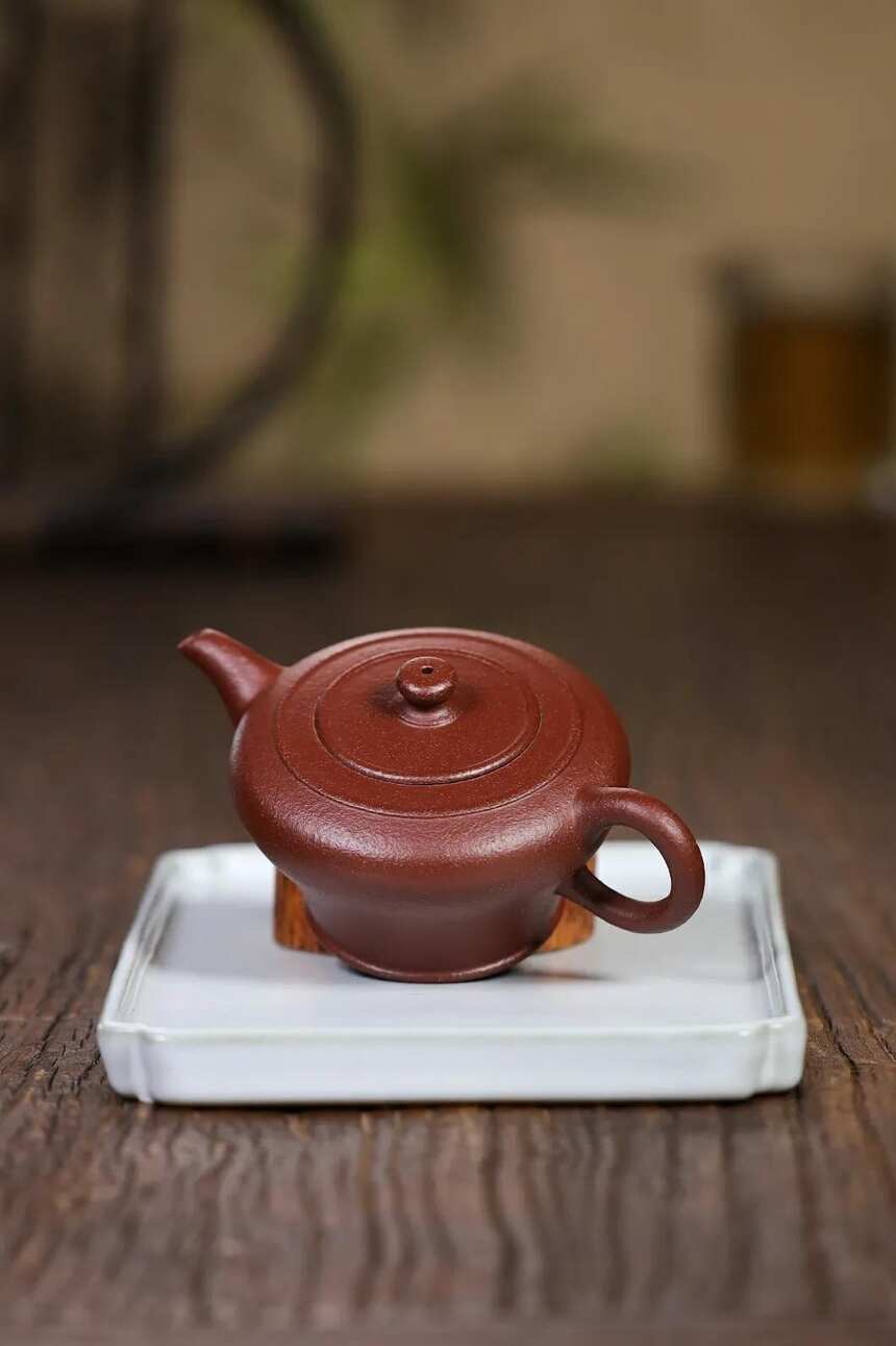 「实拍」高虚扁 宜兴原矿紫砂茶壶