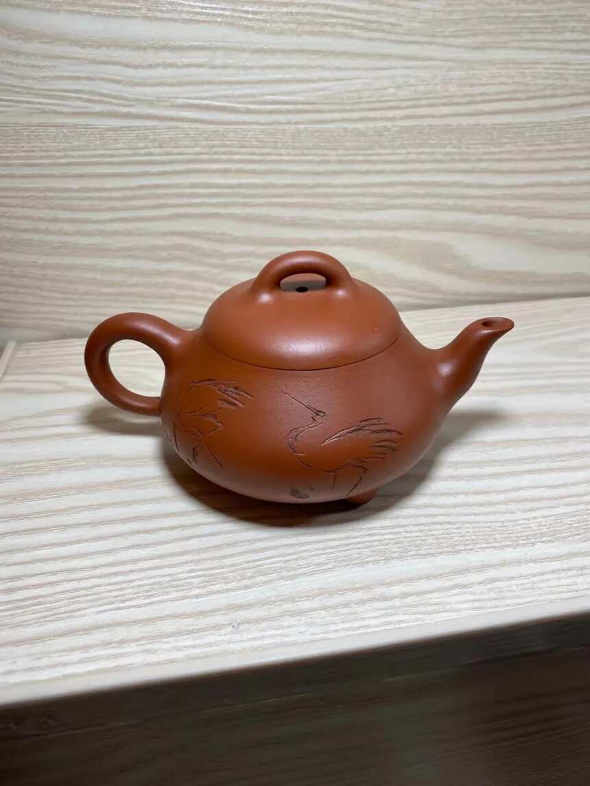 红泥石瓢，研究员级工艺大师储立之老师作品，230cc