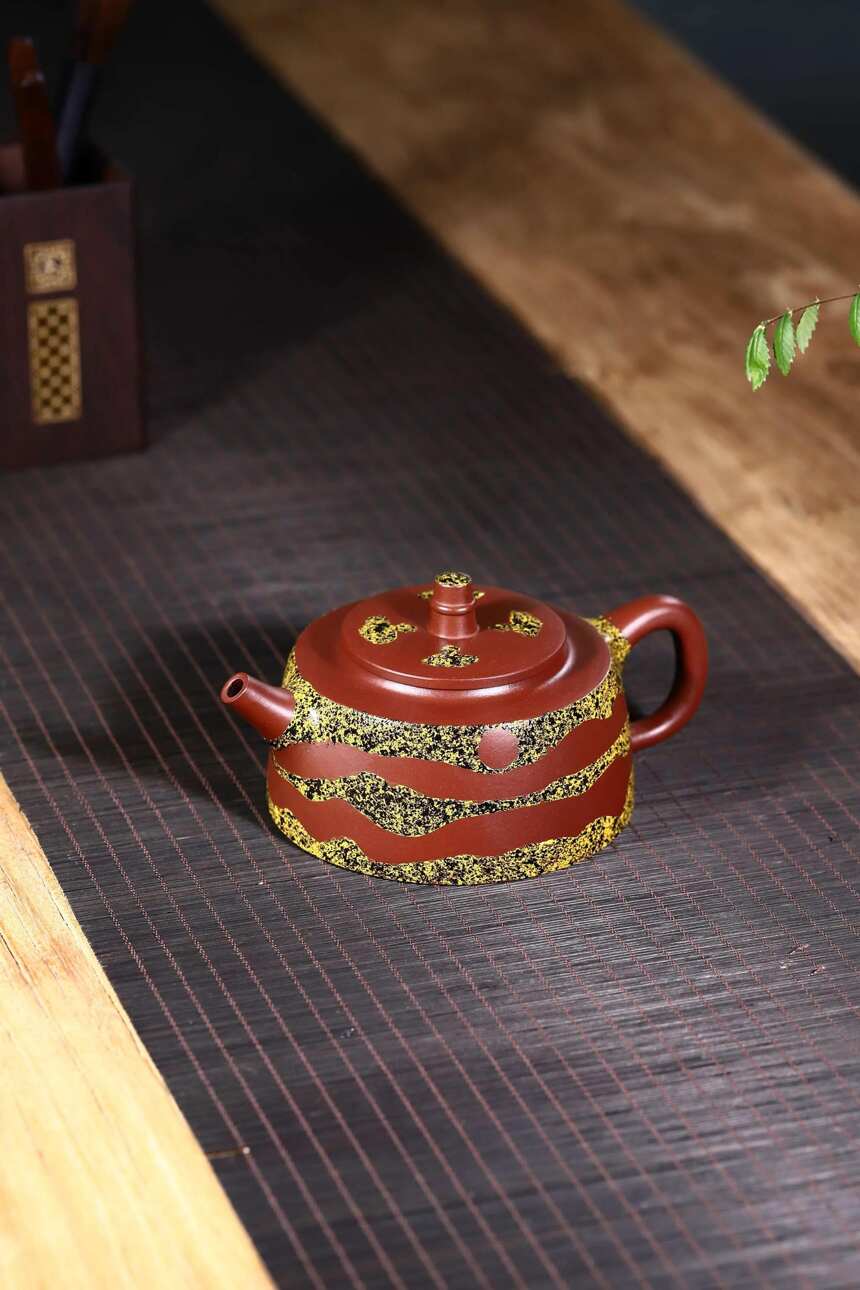 大师邱玉林藏品「一带一路」原矿紫泥，410cc