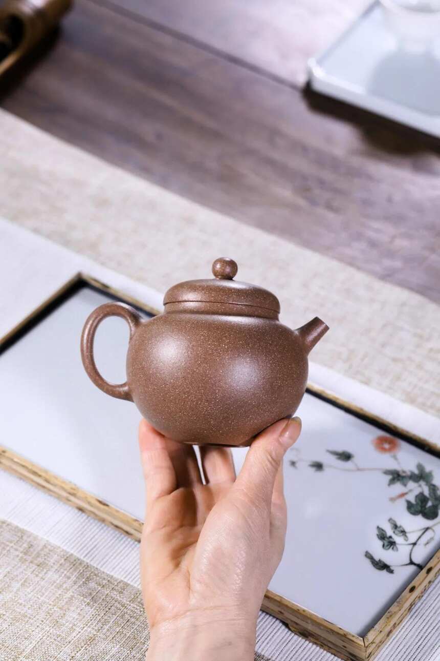 「圆器」一粒珠 宜兴原矿紫砂茶壶「