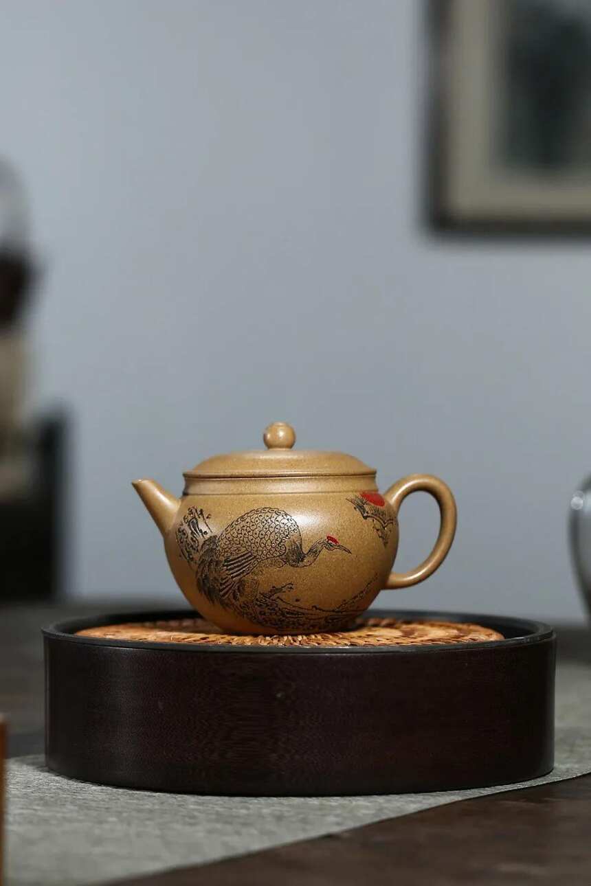 「圆鼓」余波（国工艺美术员）宜兴原矿紫砂茶壶