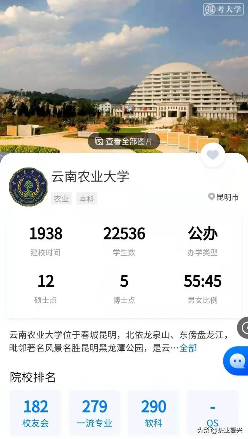 志愿指南 ‖高校茶学最新排名，这15所大学各有绝招