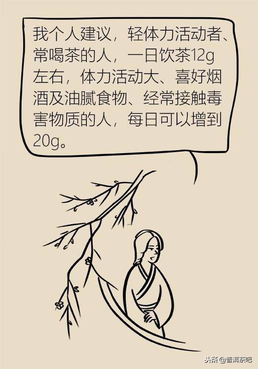 漫画普洱茶的功效