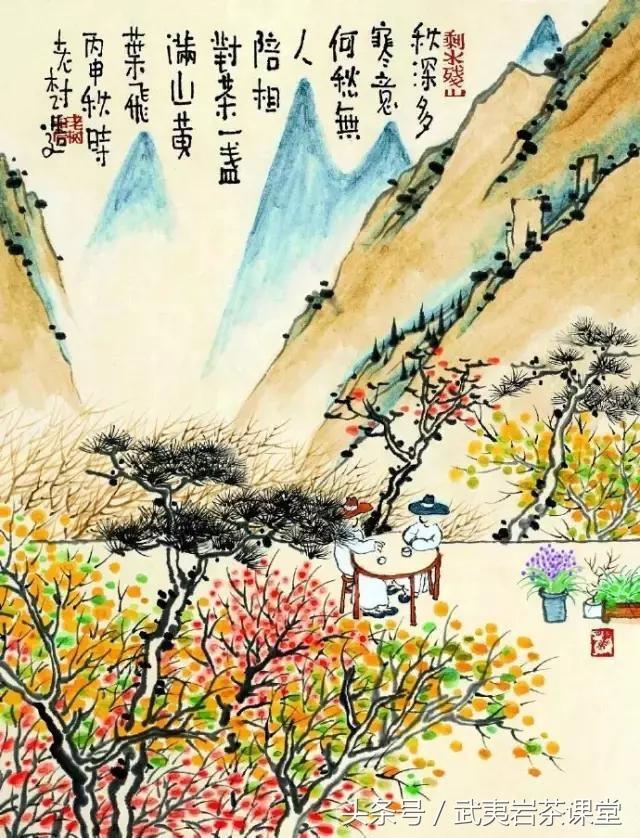 老树画画里的茶与人间烟火：我有一个小院子，安心喝茶过日子