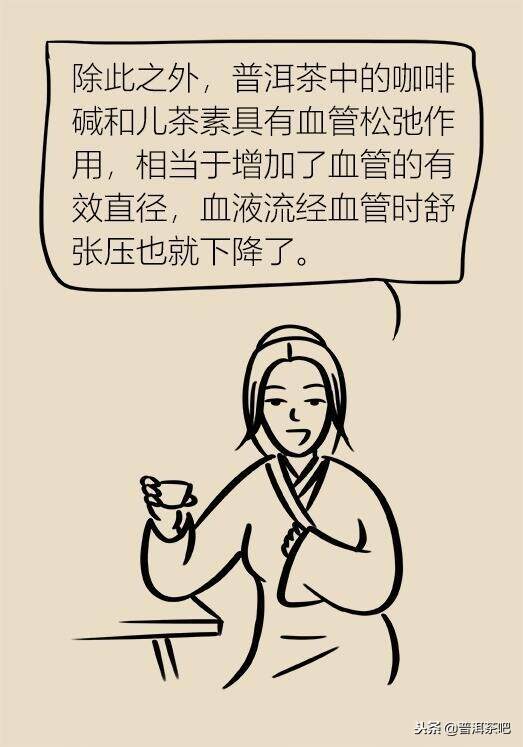 漫画普洱茶的功效