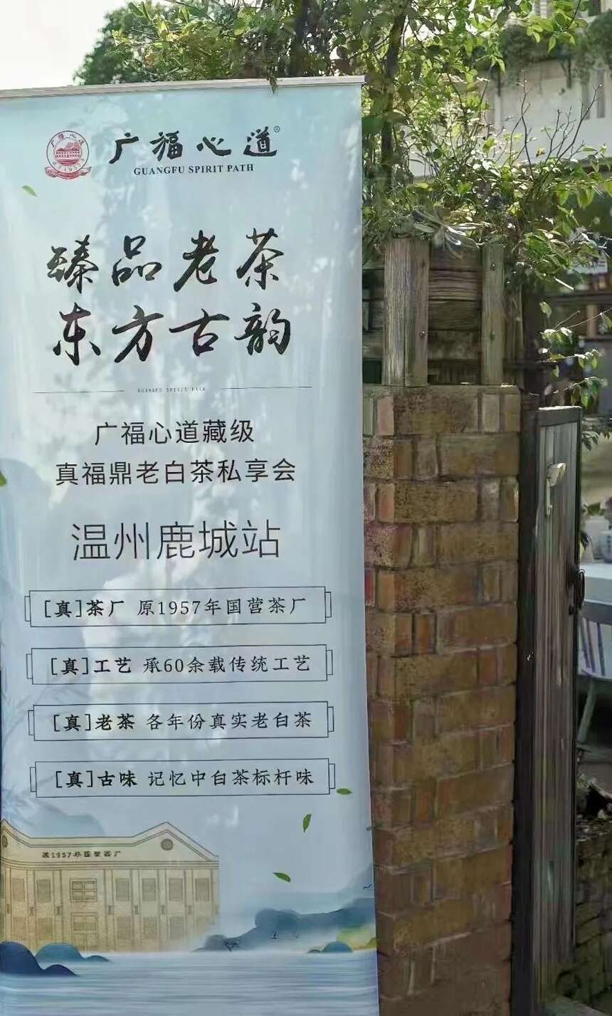 温州鹿城露天茶空间举行广福心道真老茶品鉴会，圆满收官