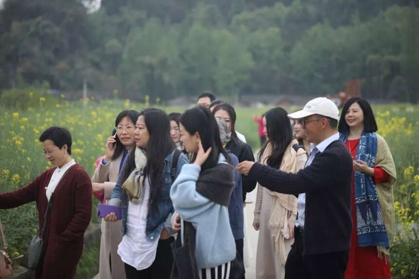 一场菜花田里长出来的茶会