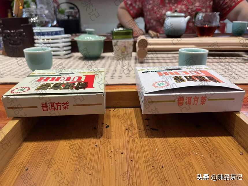 有幸与中国现代普洱茶茶王王霞老师，品饮她制作的中茶牌92方砖