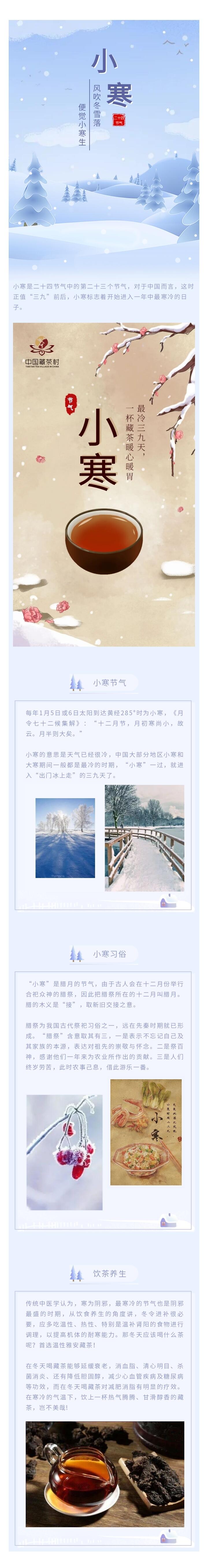 「小寒」小寒逢雪舞 煮茶品茗时