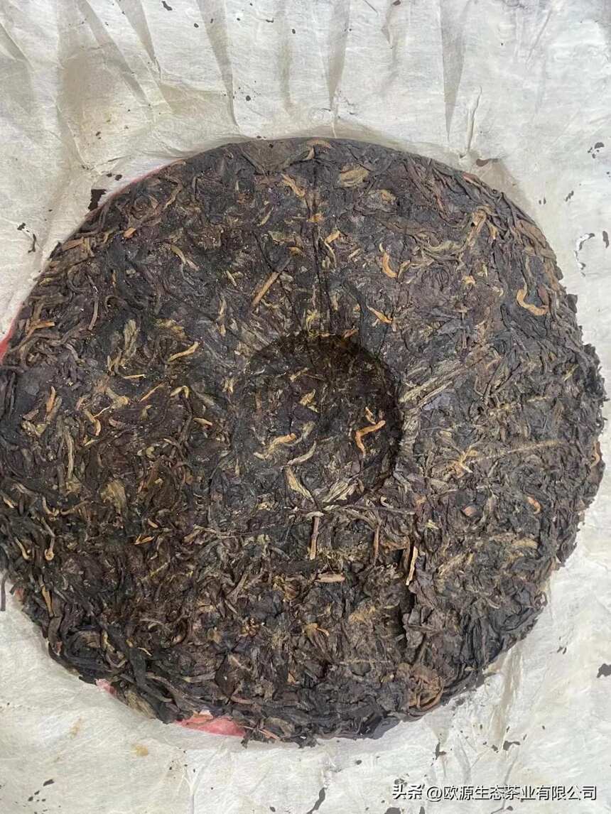 云南七子饼普洱茶生茶90年代中茶大红印青饼