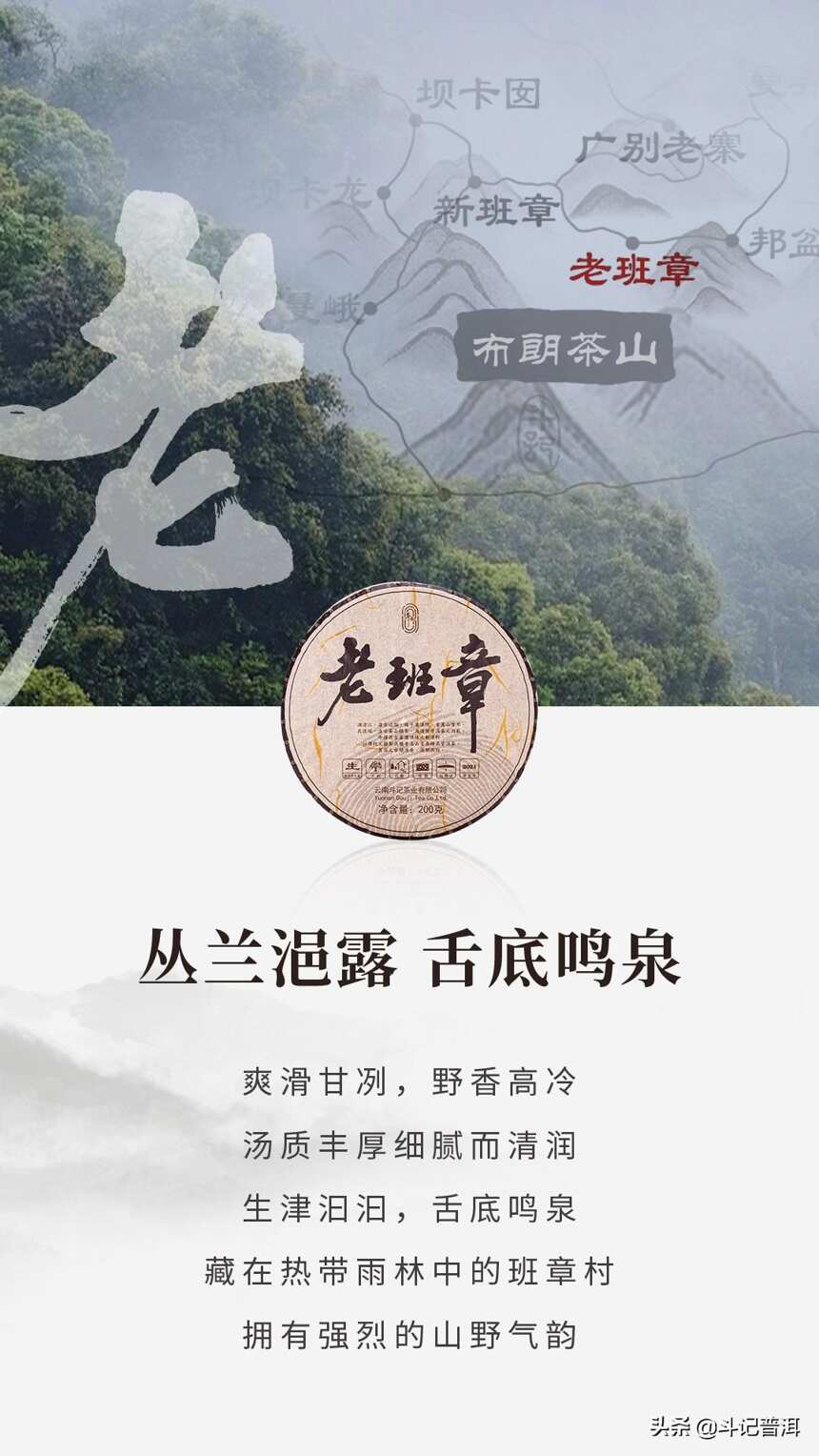 斗记名山名寨发烧级刮风寨、保塘旧寨、老班章、曼新竜口感特征