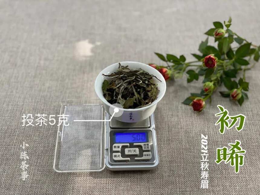 盖碗泡白茶，有没有必要动用克秤？看完这3点，你就有答案了