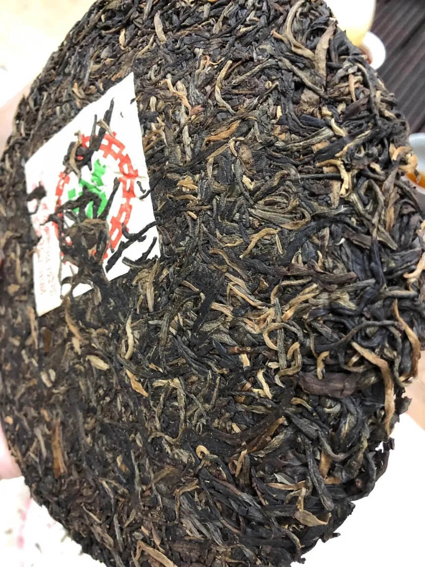 #普洱茶# 04年格纹苹果绿，400克。
