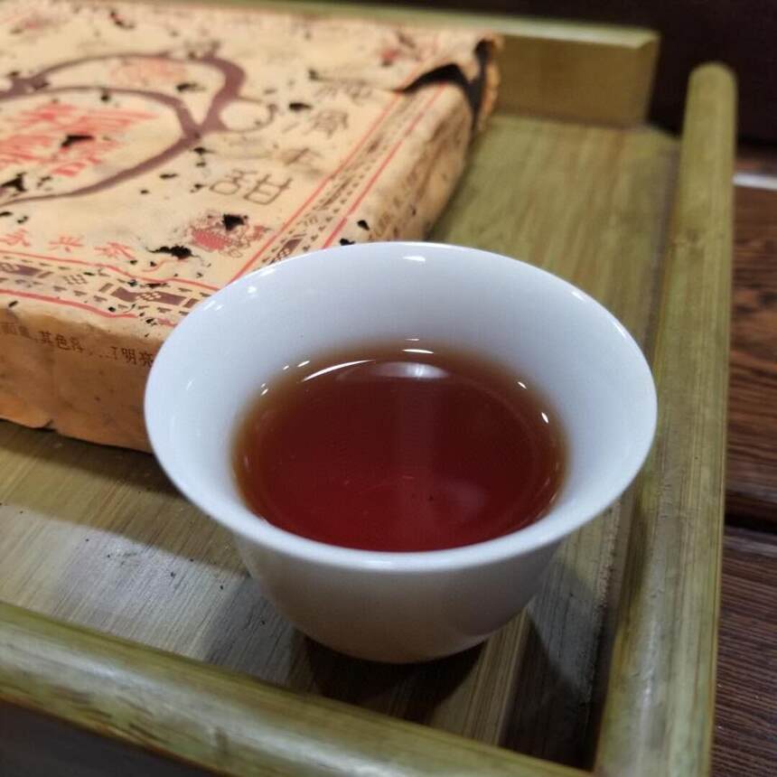 #普洱茶# 01年福，禄，寿，喜方砖，500克熟茶砖