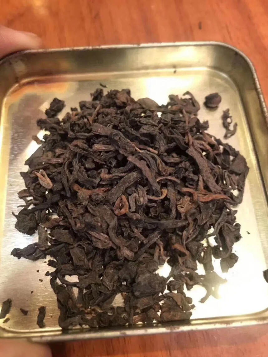 #普洱茶# 96年-吉-幸-熟茶铁盒散茶，选普洱茶1