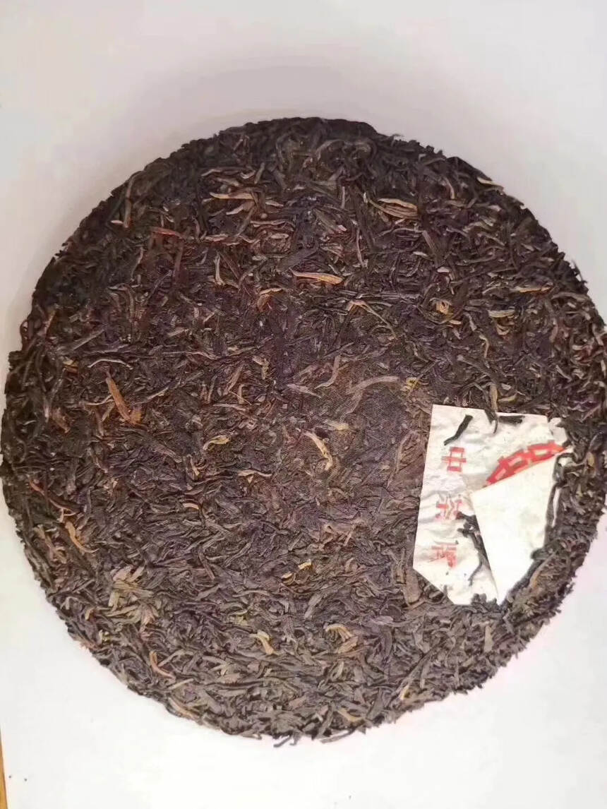 #普洱茶# 2002年#中茶# 红印布朗青饼，仓储干