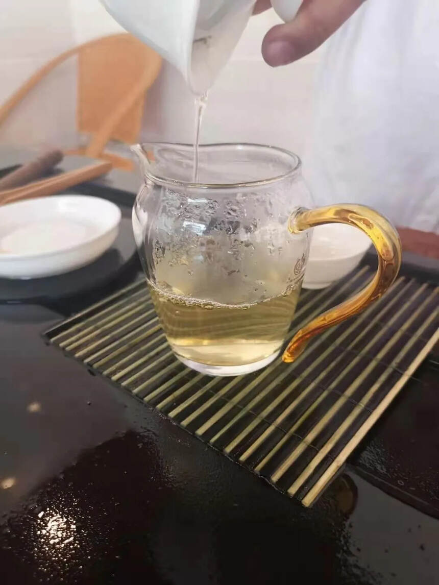 #普洱茶# 2021年老曼峨古树甜茶。