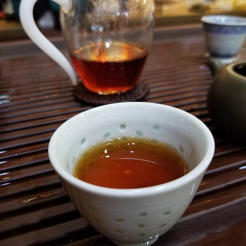 #普洱茶# 97年艺术字老生茶，美术字铁饼！干仓梅子