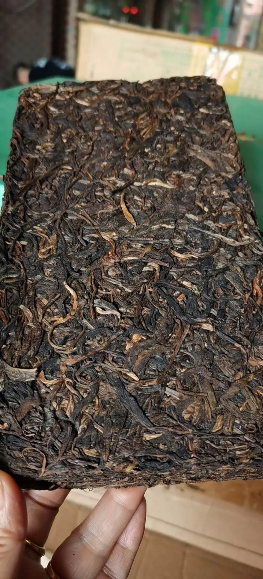 #普洱茶# 03年1公斤班章茶砖。