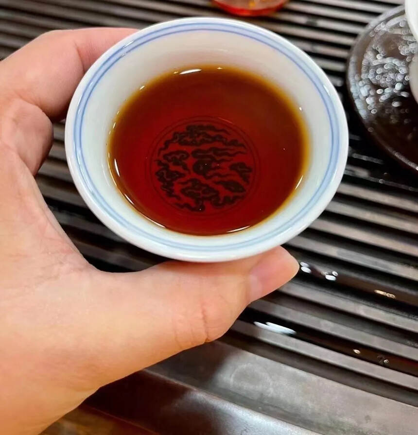 #普洱茶# 老熟茶2003年福海茶1级饼。