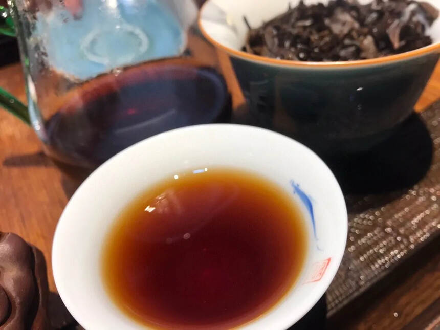 #普洱茶# 70年代班盆，生散茶，甘甜，陈香。