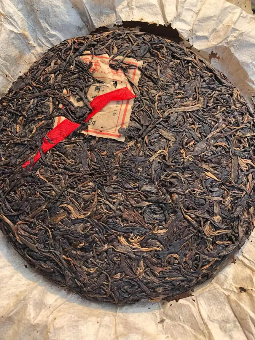 #普洱茶# 2003年景迈古树茶，蜜韵、茶气足，蜜香