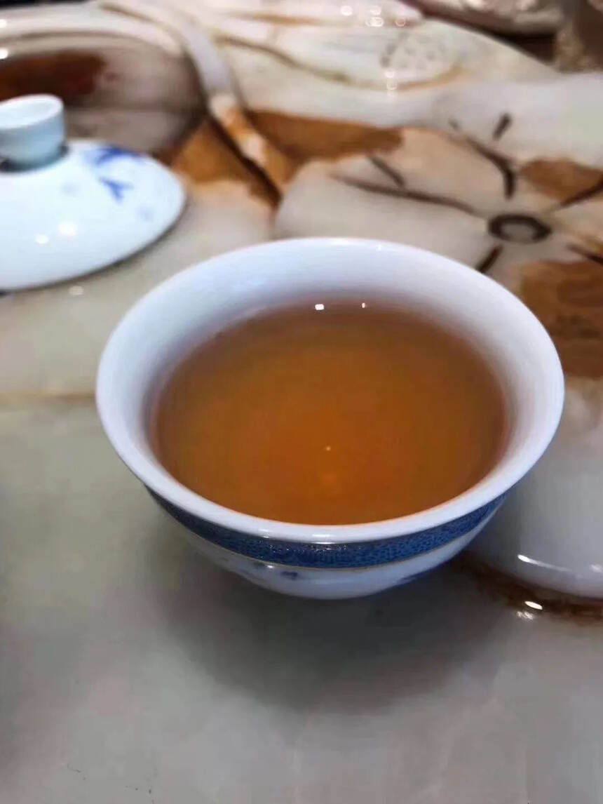 #普洱茶# 96年金-印-老青饼。