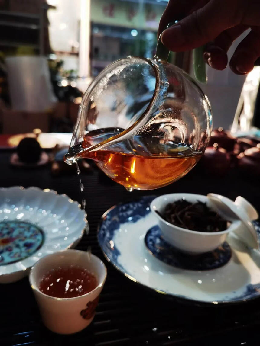 #普洱茶# 97年易武老生茶散料，韵味。