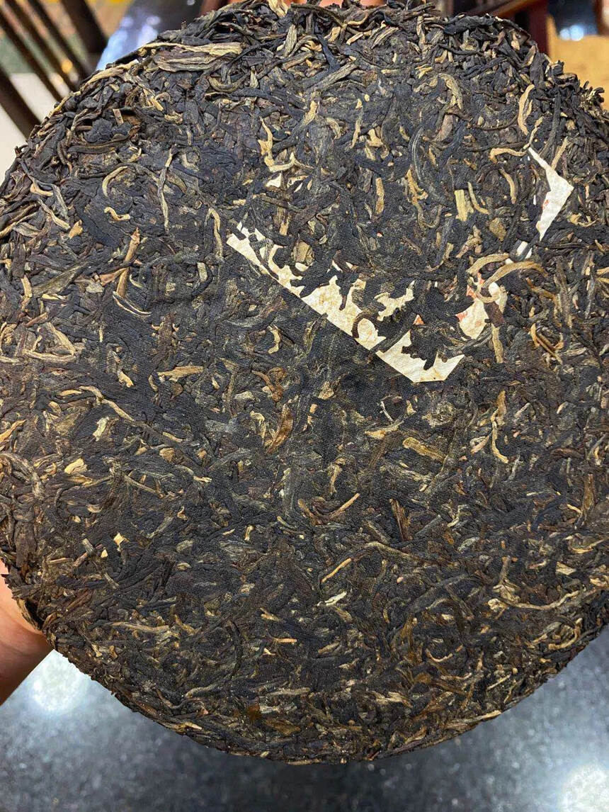 98年勐海古树茶【大口中红印】勐海飞，勐海茶厂傣文红