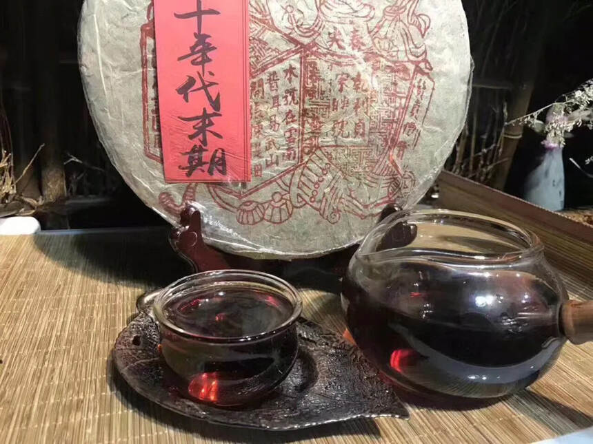 八十年代末期乾利贞宋聘号纪念熟茶，醇和好茶，甘甜浓厚