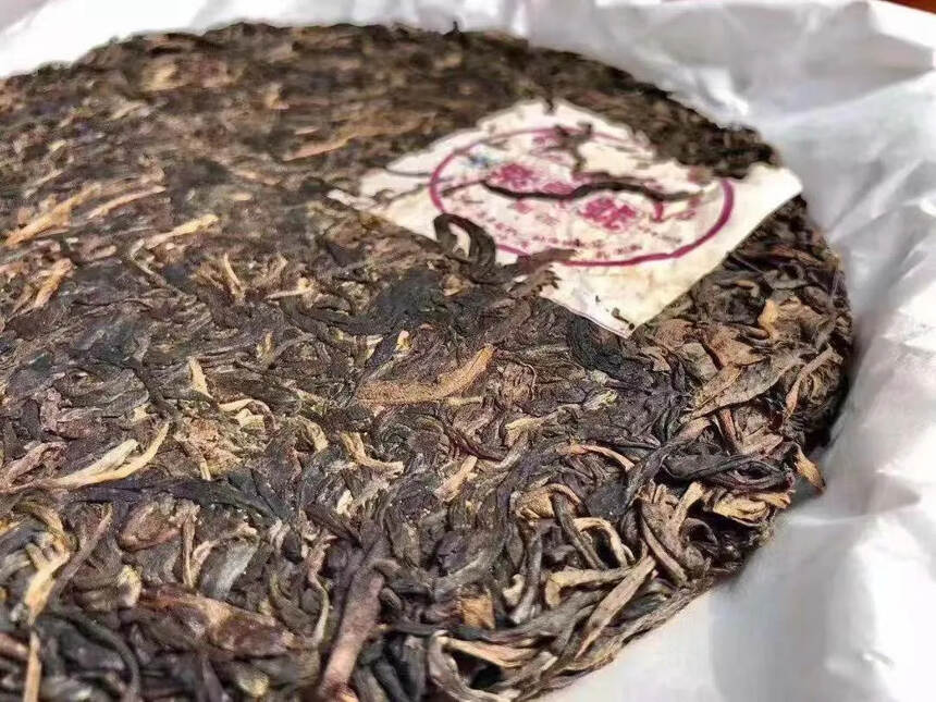 #普洱茶# 2007年健民茶厂“紫雲號”青饼圆茶#茶