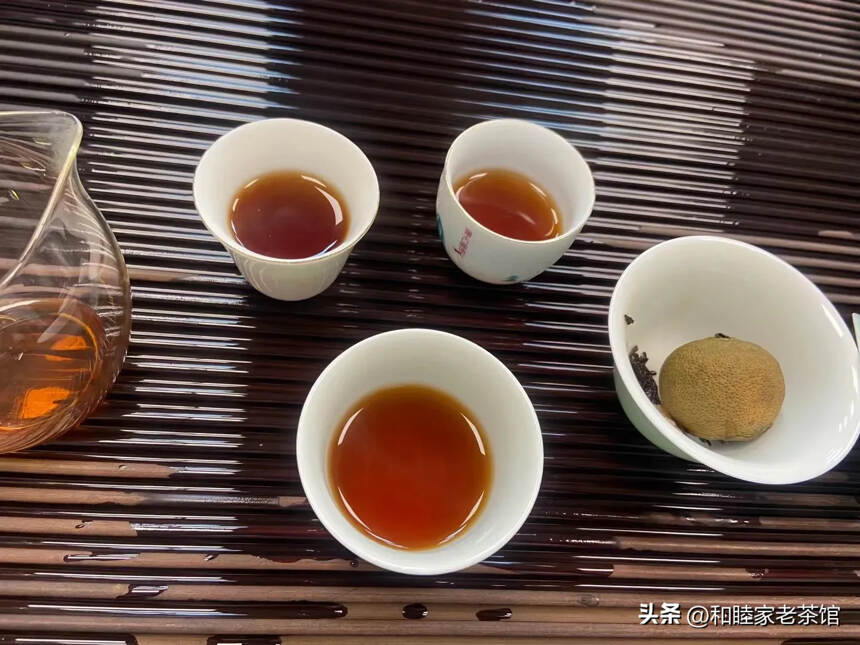 新品梅江小青柑，内原料采用九十年代宫庭，喝起来柑香扑