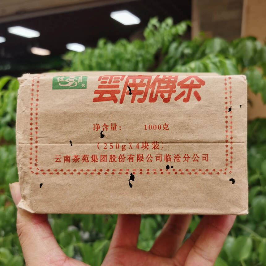 2002年健身牌 云南茶砖 
（普洱生茶 干仓老茶砖