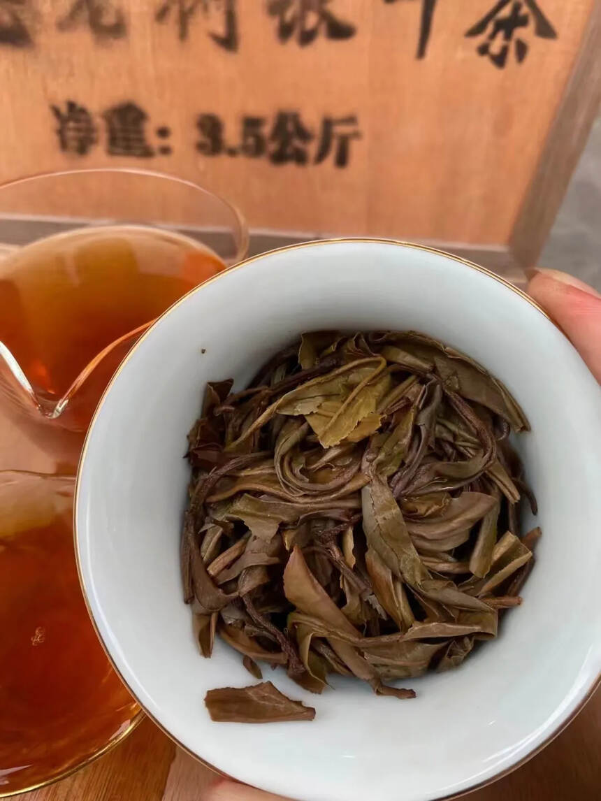 1999年，台湾回流 ，云南生态老树银叶茶，茶汤色红