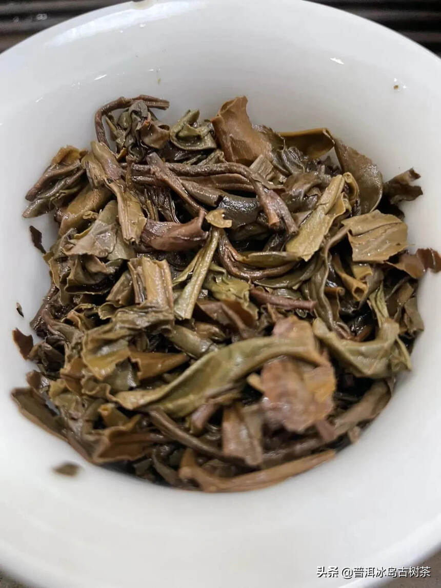 99年勐海茶厂绿印生茶，虫眼多，干仓老茶。#茶生活.
