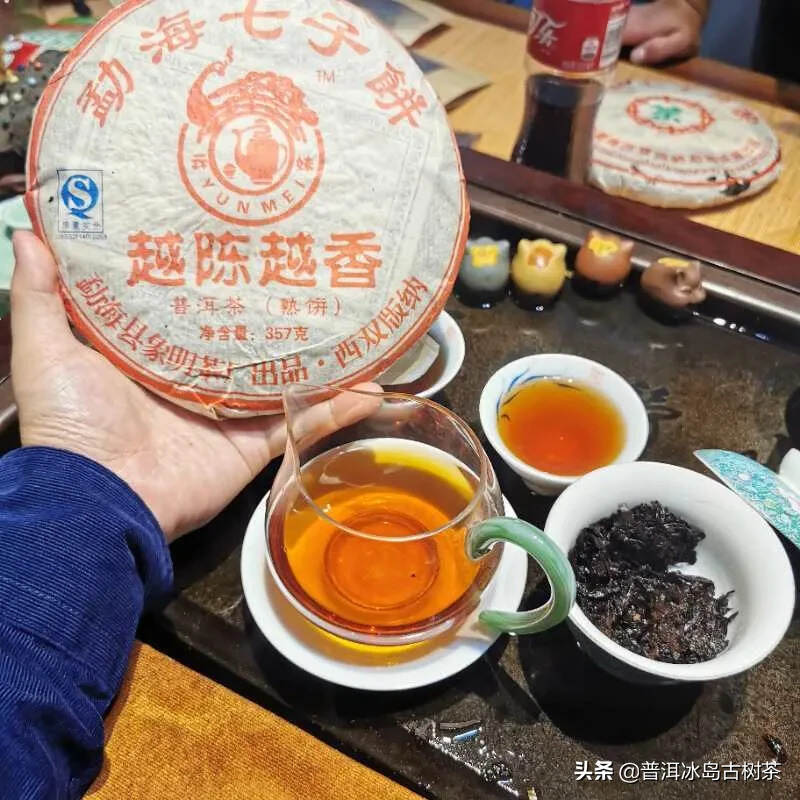 07年易武古树茶发酵，甘甜度最好的一款熟茶。极力推荐
