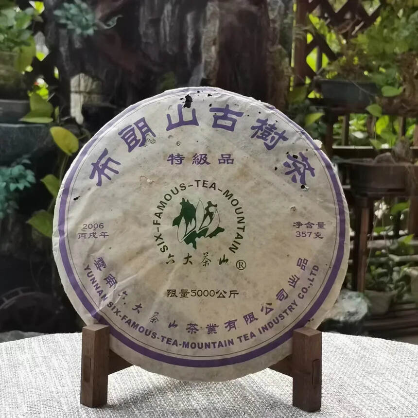 2006年六大茶山布朗古树茶特级品
当年的春茶古树料