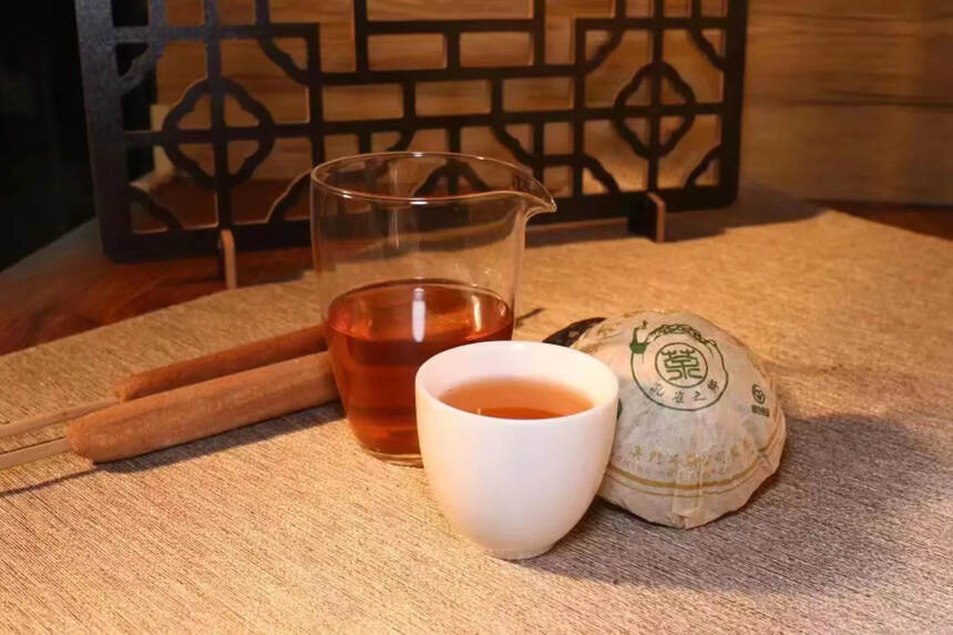 #普洱茶# 2006年华联班章有机金瓜贡茶#茶生活#