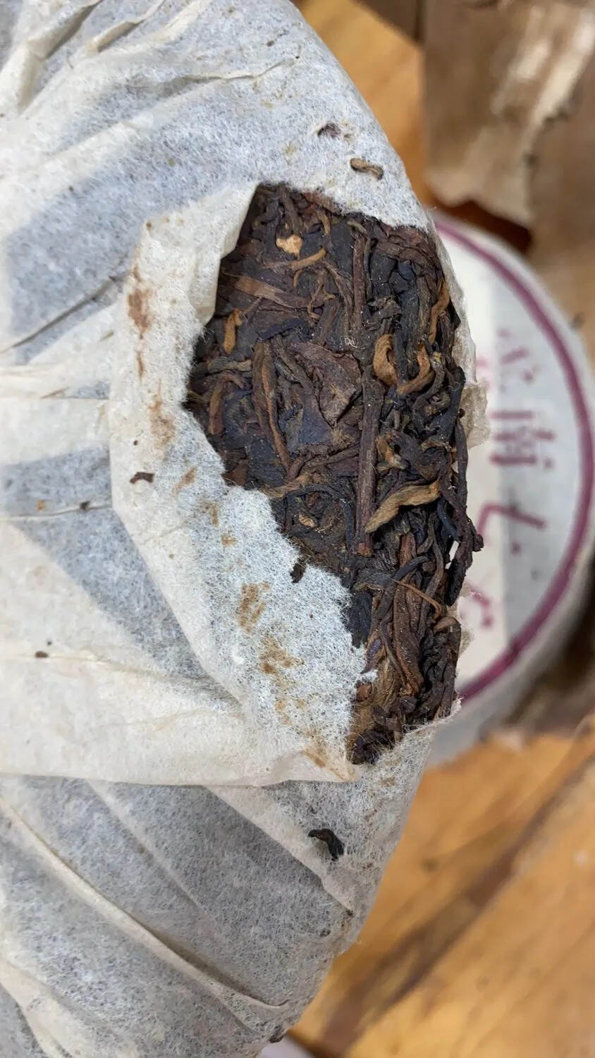 02年紫大益干仓生茶！纯干仓老生茶，布朗料为主，茶气