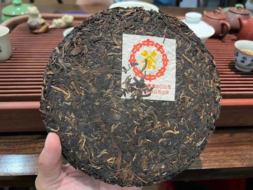 02年小黄印8582生茶。纯干仓 高烟香#广州头条#