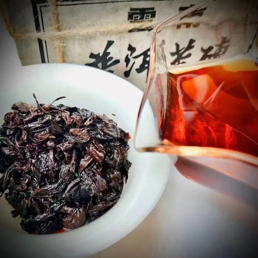 #普洱茶# 7581老熟茶经典再现1998年花园茶#