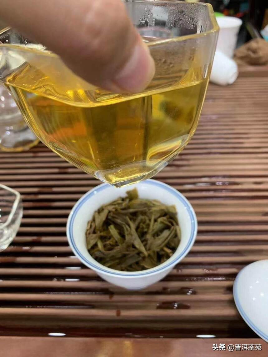 布朗大树茶，金标37，有一生一熟#普洱茶# #中国茶