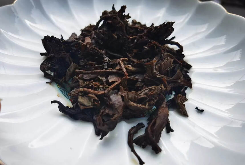 80年代双花正德号老生茶，易武纯料茶，汤色酒红#广州