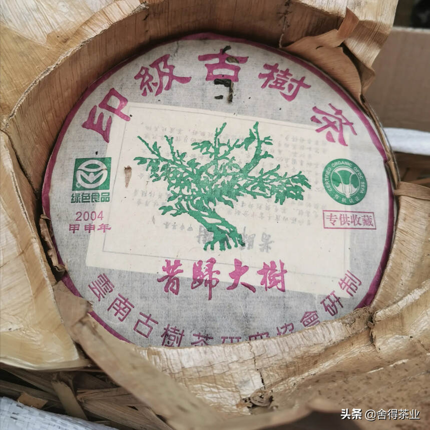 04年昔归大树茶，条索肥壮，芽头修长金黄，茶汤滋味浓