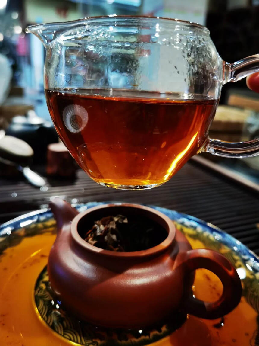 96年陈年红宋聘号圆茶生茶，干仓陈香#广州头条# #